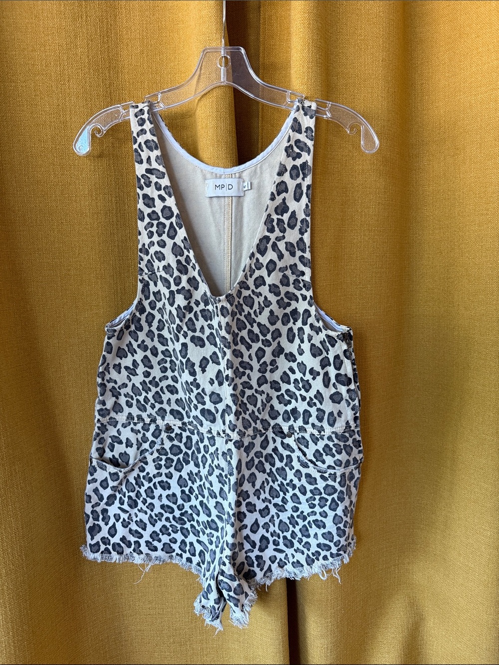 Leopard Print Sleeveless Romper